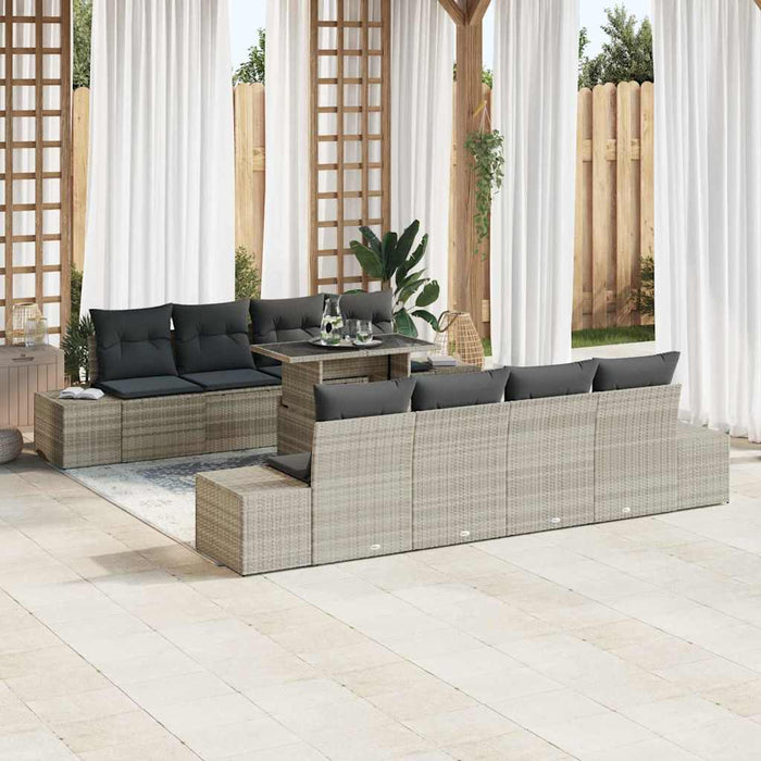 Set de canapele pentru grădină 7 pcs Gri 100 x 55 x 73 cm - WALTI WALTI
