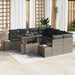 Set de canapele pentru grădină 9 pcs Gri 100 x 55 x 73 cm - WALTI WALTI