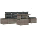 Set de canapele pentru grădină 6 pcs Gri Rattan poli - WALTI WALTI