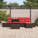 Set de canapele pentru grădină 6 buc. Maro poliratan - WALTI WALTI