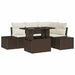 Set de canapele pentru grădină 5 pcs Maro Rattan poli - WALTI WALTI