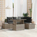 Set de canapele pentru grădină 5 pcs Gri Rattan poli - WALTI WALTI