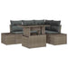 Set de canapele pentru grădină 5 pcs Gri Rattan poli - WALTI WALTI