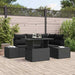 Set de canapele pentru grădină 5 pcs Negru Rattan poli - WALTI WALTI
