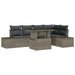 Set de canapele pentru grădină 6 pcs Gri Rattan poli - WALTI WALTI