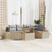 Set de canapele pentru grădină 6 pcs Bej Rattan poli - WALTI WALTI