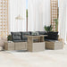Set de canapele pentru grădină 6 pcs Gri deschis Rattan poli - WALTI WALTI