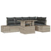 Set de canapele pentru grădină 6 pcs Gri deschis Rattan poli - WALTI WALTI
