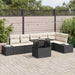 Set de canapele pentru grădină 7 pcs Negru Rattan poli - WALTI WALTI