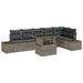 Set de canapele pentru grădină 7 pcs Gri Rattan poli - WALTI WALTI