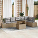 Set de canapele pentru grădină 7 pcs Bej Rattan poli - WALTI WALTI