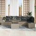 Set de canapele pentru grădină 7 pcs Gri deschis Rattan poli - WALTI WALTI