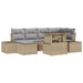 Set de canapele pentru grădină 7 pcs Bej Rattan poli - WALTI WALTI