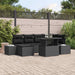 Set de canapele pentru grădină 7 pcs Negru Rattan poli - WALTI WALTI