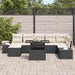Set de canapele pentru grădină 8 pcs Negru Rattan poli - WALTI WALTI