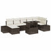 Set de canapele pentru grădină 8 pcs Maro Rattan poli - WALTI WALTI
