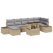 Set de canapele pentru grădină 8 pcs Bej Rattan poli - WALTI WALTI