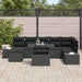Set de canapele pentru grădină 8 pcs Negru Rattan poli - WALTI WALTI