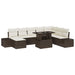 Set de canapele pentru grădină 9 pcs Maro Rattan poli - WALTI WALTI
