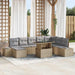 Set de canapele pentru grădină 9 pcs Bej Rattan poli - WALTI WALTI