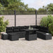Set de canapele pentru grădină 9 pcs Negru Rattan poli - WALTI WALTI