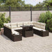 Set de canapele pentru grădină 10 pcs Maro Rattan poli - WALTI WALTI