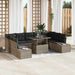 Set de canapele pentru grădină 10 pcs Gri Rattan poli - WALTI WALTI