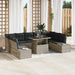 Set de canapele pentru grădină 10 pcs Gri deschis Rattan poli - WALTI WALTI