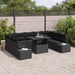 Set de canapele pentru grădină 10 pcs Negru Rattan poli - WALTI WALTI