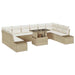 Set de canapele pentru grădină 11 pcs Bej Rattan poli - WALTI WALTI