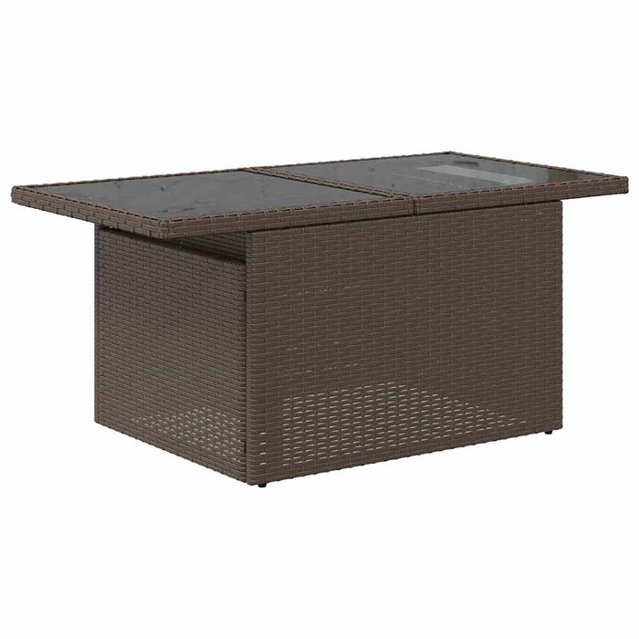 Set de canapele pentru grădină 11 buc. Maro poliratan - WALTI WALTI
