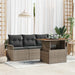 Set de canapele pentru grădină 5 pcs Gri Rattan poli - WALTI WALTI