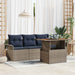 Set de canapele pentru grădină 5 pcs Gri Rattan poli - WALTI WALTI