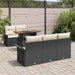 Set de canapele pentru grădină 6 pcs Negru Rattan poli - WALTI WALTI
