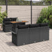 Set de canapele pentru grădină 6 pcs Negru Rattan poli - WALTI WALTI
