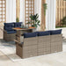 Set de canapele pentru grădină 6 pcs Gri Rattan poli - WALTI WALTI