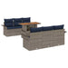 Set de canapele pentru grădină 7 pcs Gri Rattan poli - WALTI WALTI