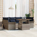 Set de canapele pentru grădină 7 pcs Gri Rattan poli - WALTI WALTI