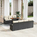 Set de canapele pentru grădină 8 pcs Negru Rattan poli - WALTI WALTI