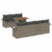 Set de canapele pentru grădină 8 pcs Gri Rattan poli - WALTI WALTI