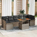 Set de canapele pentru grădină 8 pcs Gri Rattan poli - WALTI WALTI