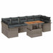 Set de canapele pentru grădină 8 pcs Gri Rattan poli - WALTI WALTI