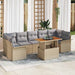 Set de canapele pentru grădină 8 pcs Bej Rattan poli - WALTI WALTI