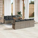 Set de canapele pentru grădină 9 pcs Gri Rattan poli - WALTI WALTI