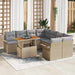 Set de canapele pentru grădină 9 pcs Bej Rattan poli - WALTI WALTI