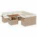 Set de canapele pentru grădină 9 pcs Bej Rattan poli - WALTI WALTI
