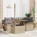 Set de canapele pentru grădină 5 pcs Bej Rattan poli - WALTI WALTI