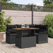 Set de canapele pentru grădină 5 pcs Negru Rattan poli - WALTI WALTI