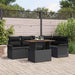 Set de canapele pentru grădină 6 pcs Negru Rattan poli - WALTI WALTI
