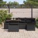 Set de canapele pentru grădină 6 pcs Negru Rattan poli - WALTI WALTI